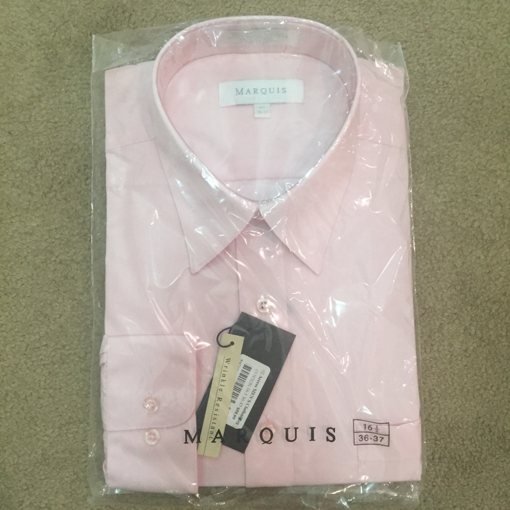 Pink button down shirt